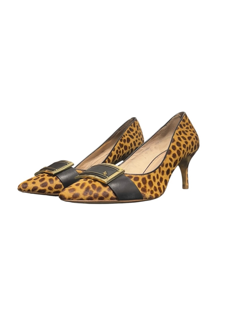 Leopard Print Calf hair Pump